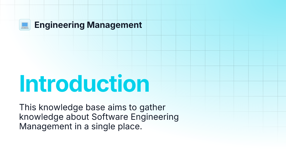 Introduction | Engineering Management